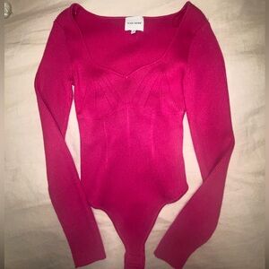 Pink sweater bodysuit in great condition worn once